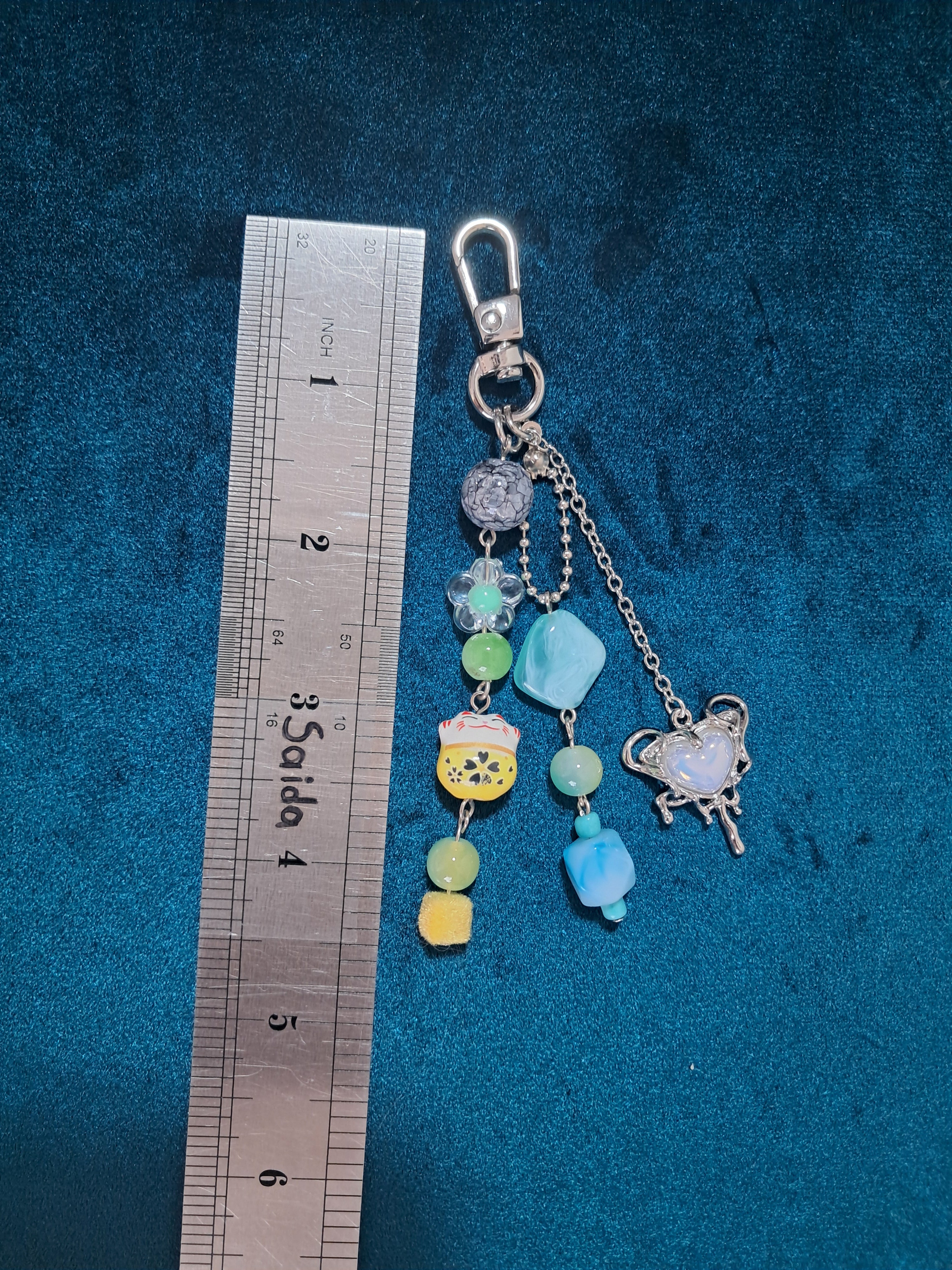 Cute Beaded Keychain & Bag Charm | Kawaii Purse Charm | Gift for Her