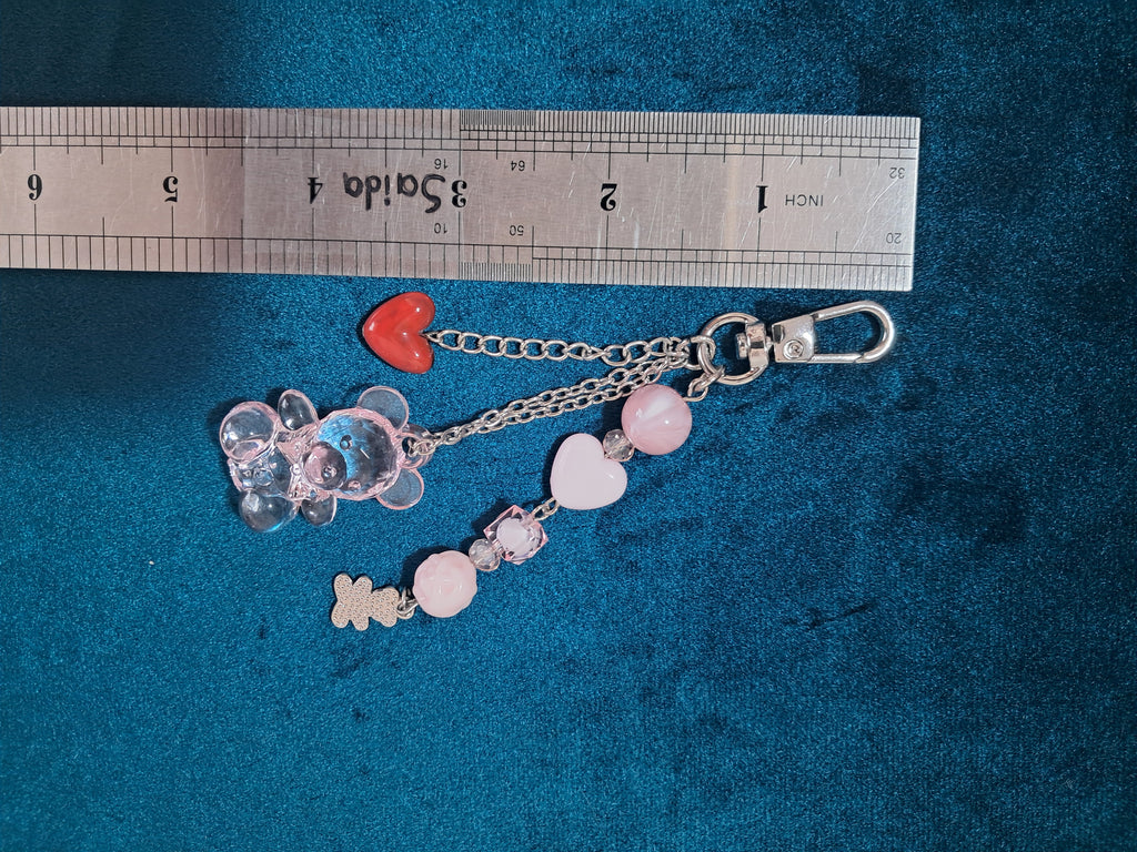 Cute Beaded Keychain & Bag Charm | Kawaii Purse Charm | Gift for Her
