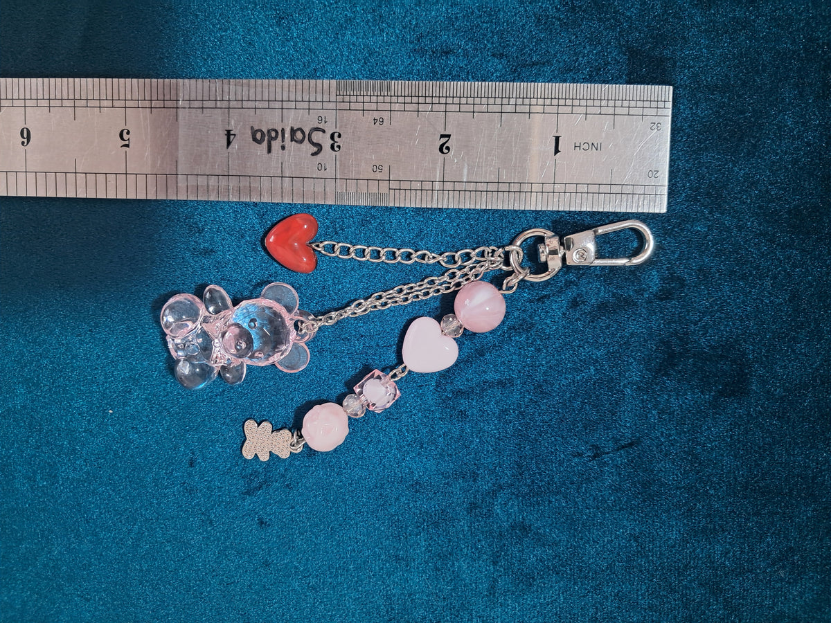 Cute Beaded Keychain & Bag Charm | Kawaii Purse Charm | Gift for Her