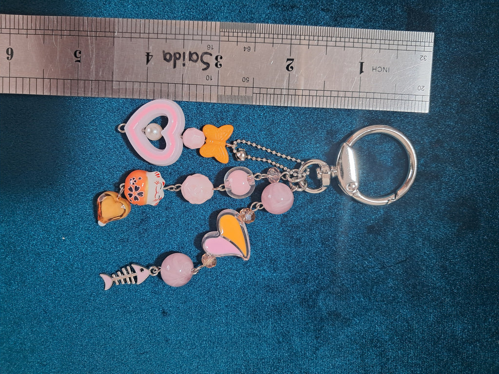 Cute Beaded Keychain & Bag Charm | Kawaii Purse Charm | Gift for Her