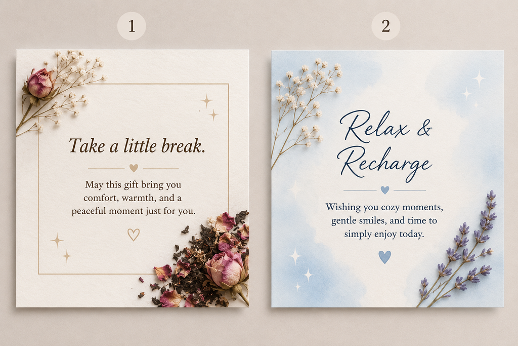 Greeting Card for a Relaxation Gift