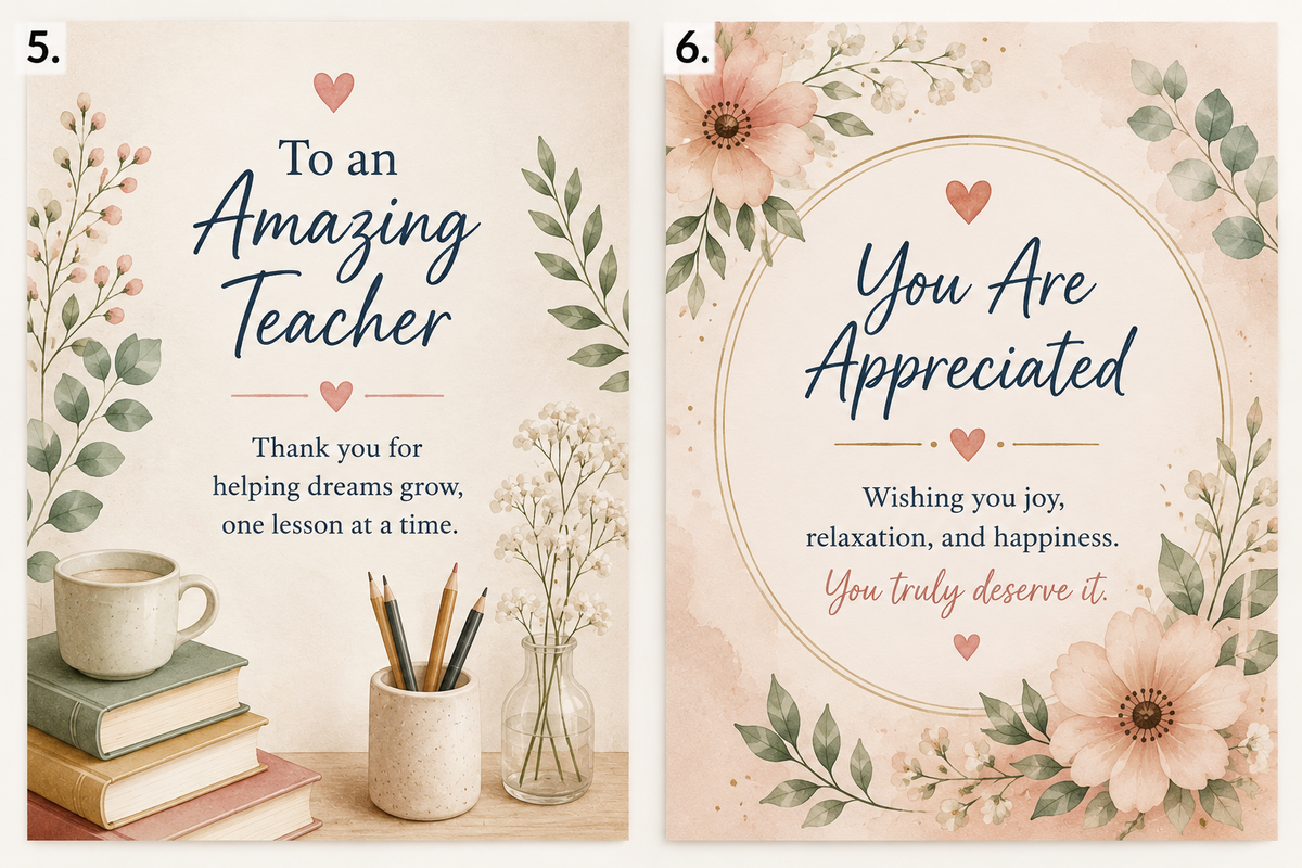 Gift Card for a Teacher