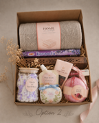 Handmade Knit Blanket Gift Box | Incense & Cozy Relaxation Gift Set | Gift for Her