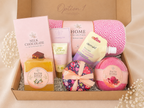 Pink Spa Gift Set | Turkish Towel Gift | Self Care Birthday Gift for Her | Pampering Gift Box