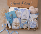 Pamper Gift Box for Her | Turkish Towel, Candle & Bath Set | Thoughtful Gift