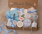 Pamper Gift Box for Her | Turkish Towel, Candle & Bath Set | Thoughtful Gift
