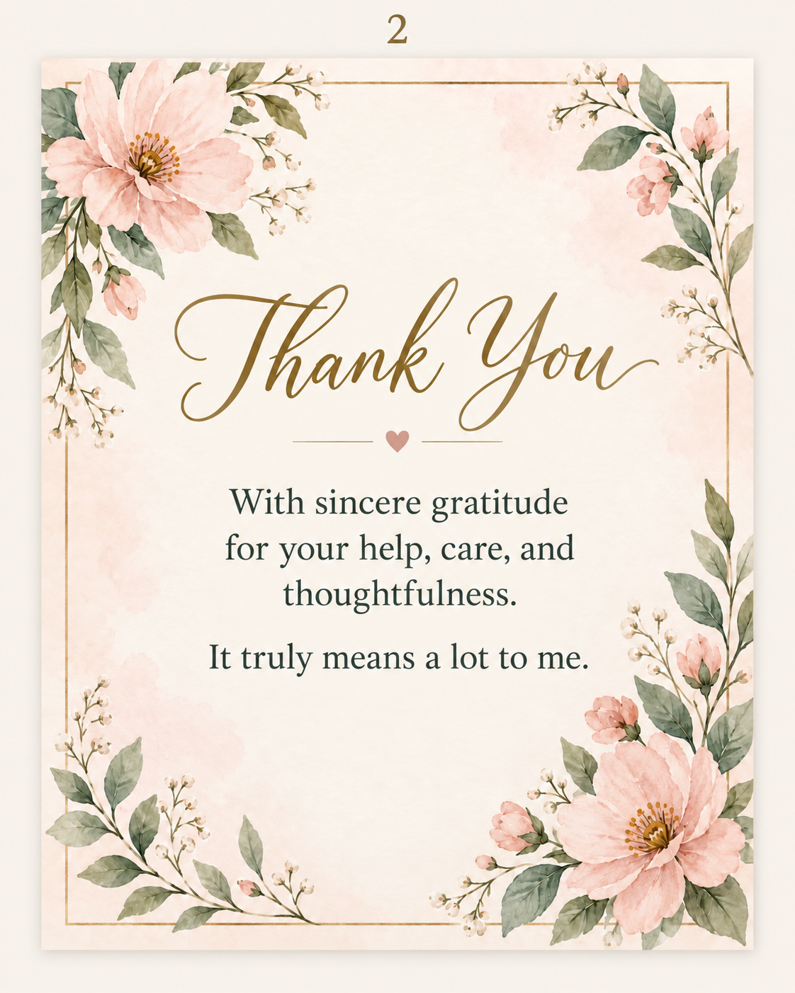 Card Thank you