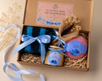 Cozy Self Care Gift Box for Her | Hand Knit Scarf, Scented Candle, Bath Bomb & Journal Gift Set