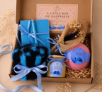 Cozy Self Care Gift Box for Her | Hand Knit Scarf, Scented Candle, Bath Bomb & Journal Gift Set
