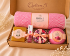 Pink Spa Gift Set | Turkish Towel Gift | Self Care Birthday Gift for Her | Pampering Gift Box