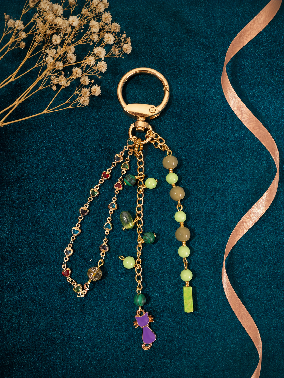 Cute Beaded Keychain & Bag Charm | Kawaii Purse Charm | Gift for Her