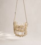 Handmade Lace Crossbody Bag | Romantic Ruffle Shoulder Bag | Vintage Inspired Women’s Purse