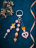Cute Beaded Keychain & Bag Charm | Kawaii Purse Charm | Gift for Her