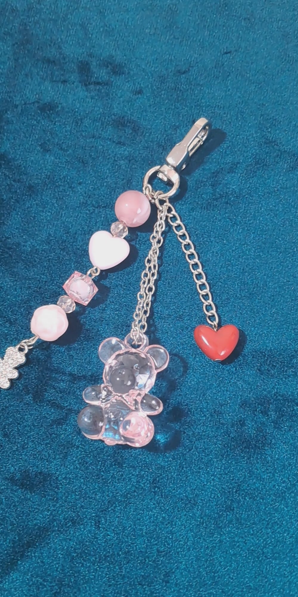 Cute Beaded Keychain & Bag Charm | Kawaii Purse Charm | Gift for Her