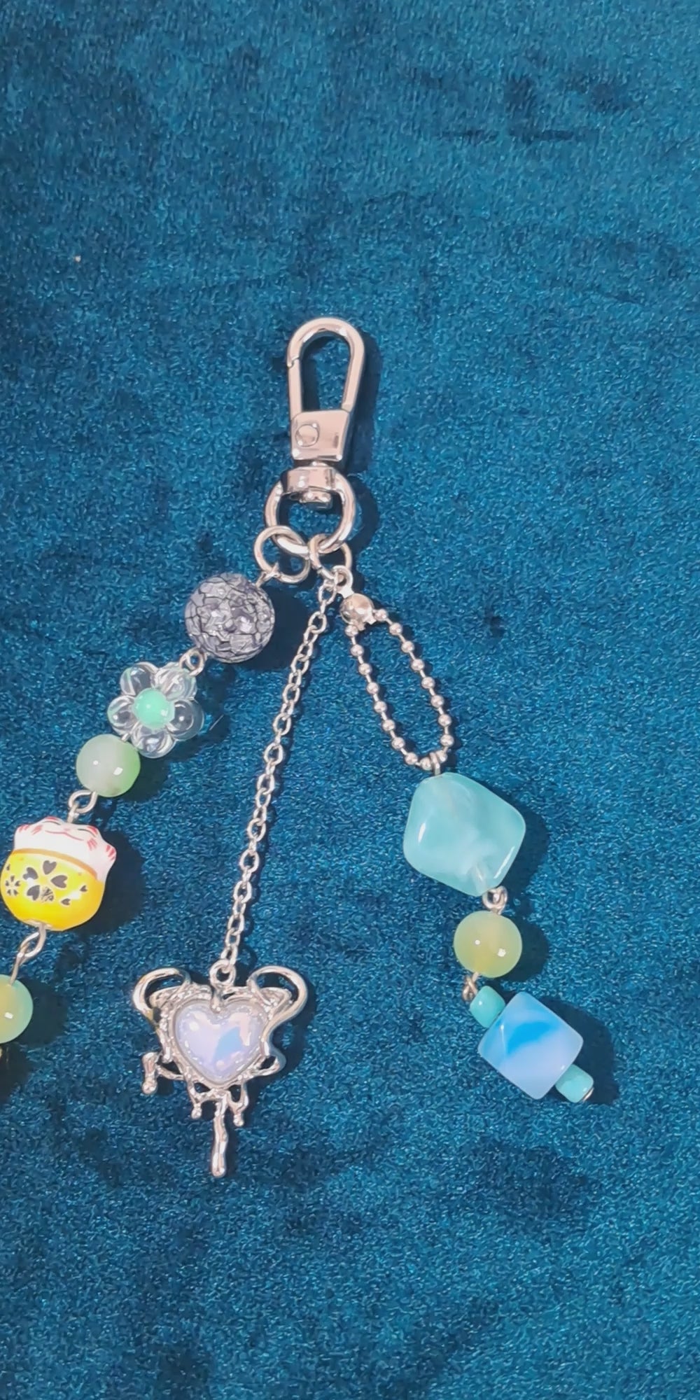 Cute Beaded Keychain & Bag Charm | Kawaii Purse Charm | Gift for Her