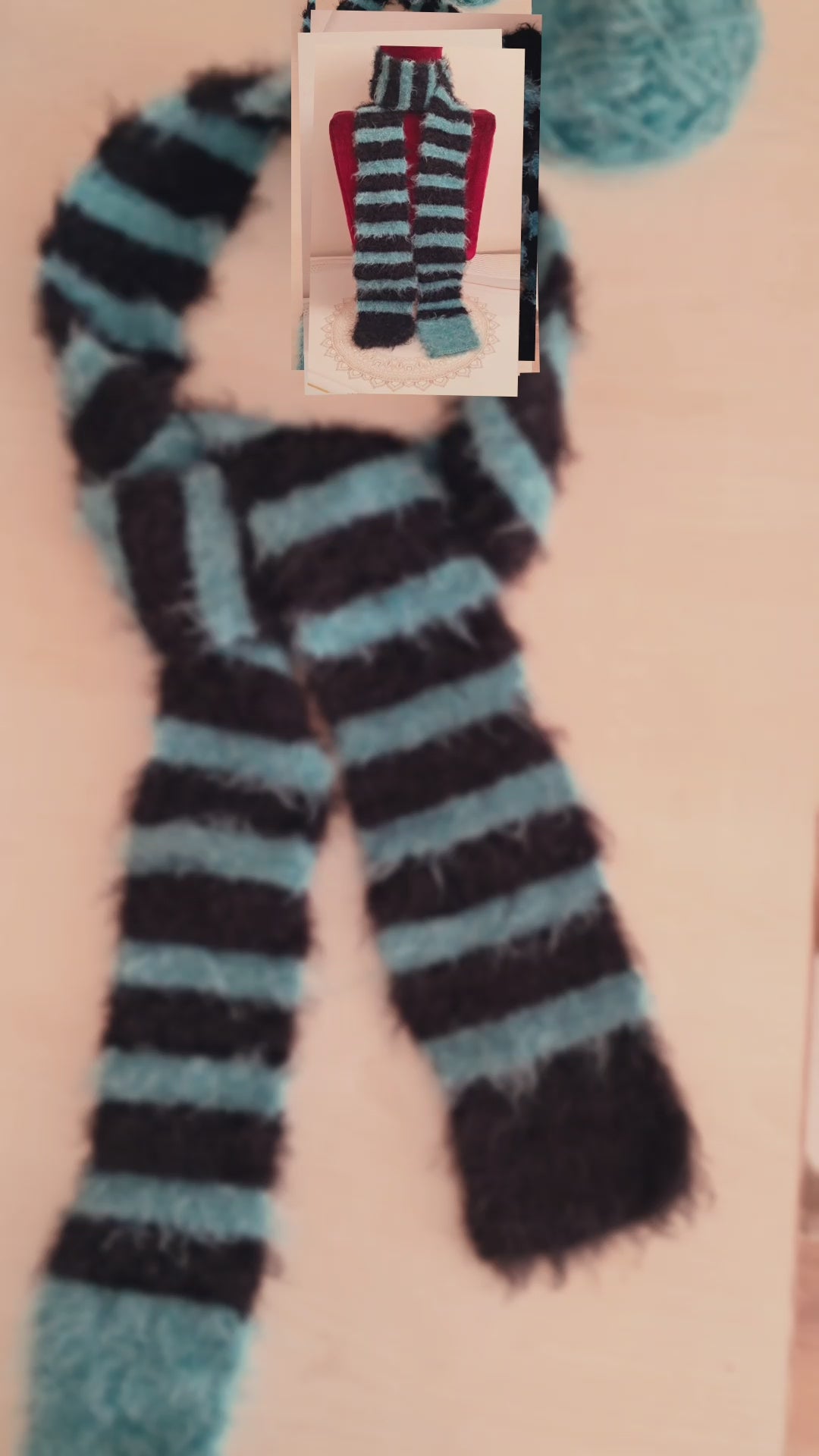 Cozy Self Care Gift Box for Her | Hand Knit Scarf, Scented Candle, Bath Bomb & Journal Gift Set