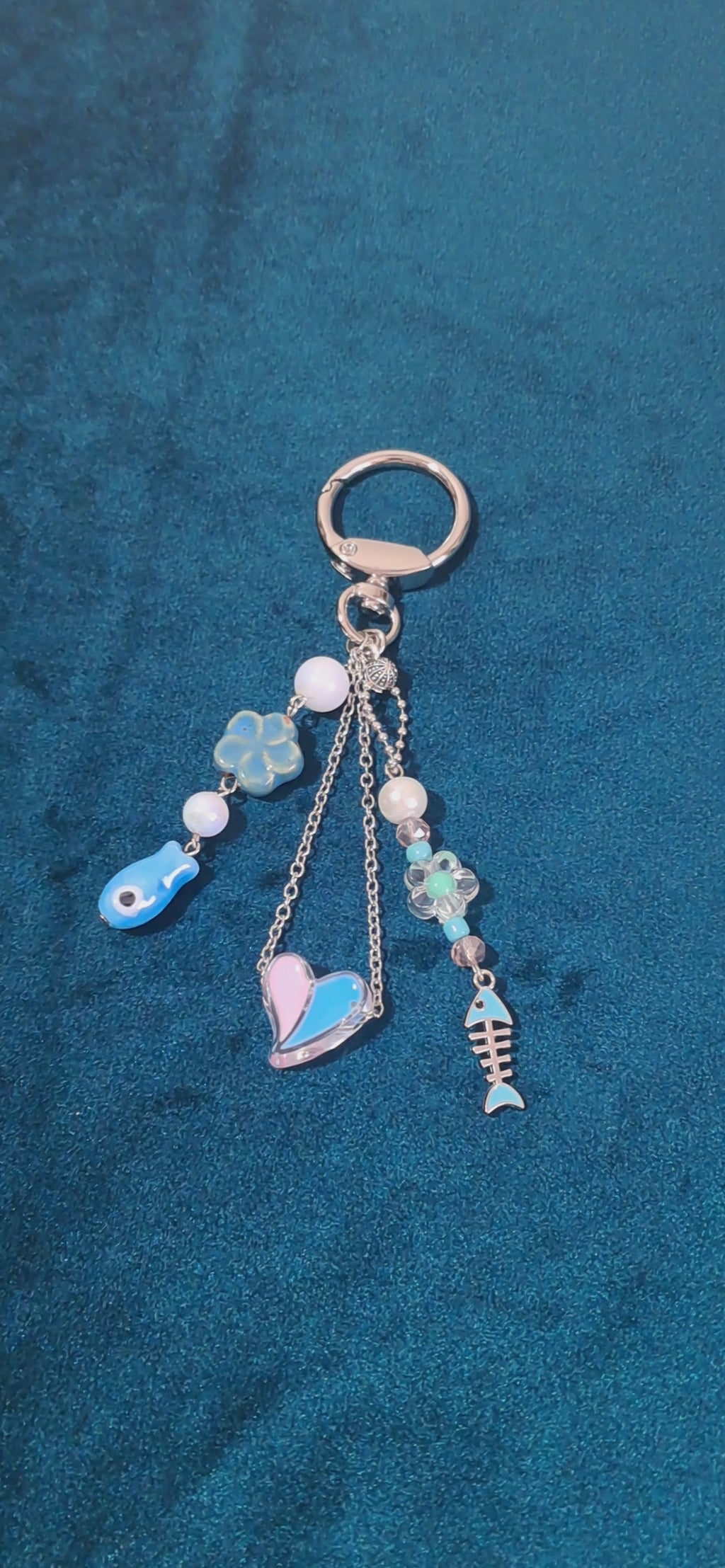 Cute Beaded Keychain & Bag Charm | Kawaii Purse Charm | Gift for Her
